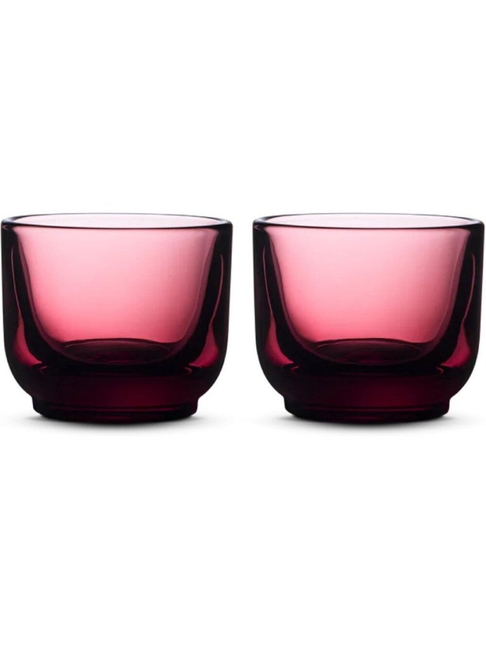 Set of 2 Espresso Shot Glasses, 3.5 oz - Heavyweight Thick Glassware for Coffee